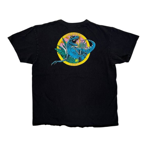 Vintage Jurassic Park T-Shirt Size M/L Retro Raptor Promo - Picture 1 of 8